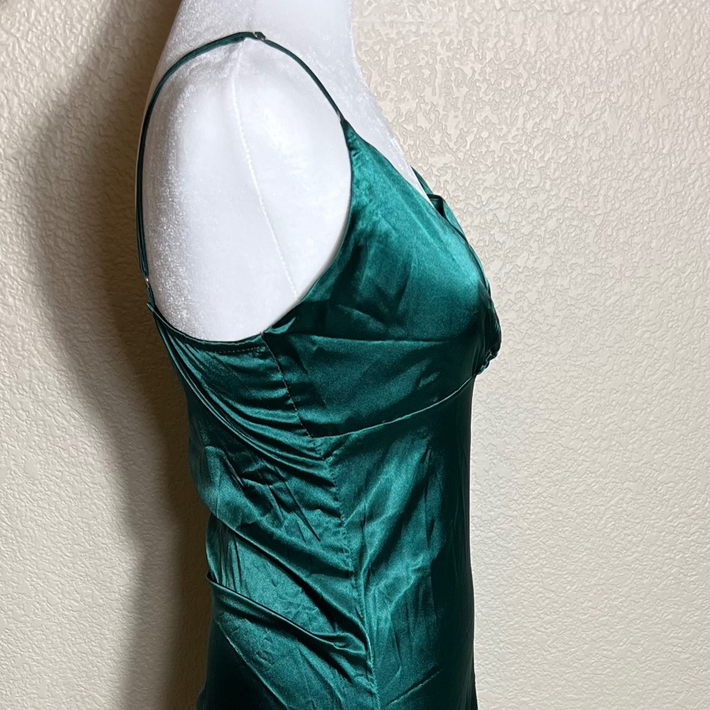 Silky Green Dress